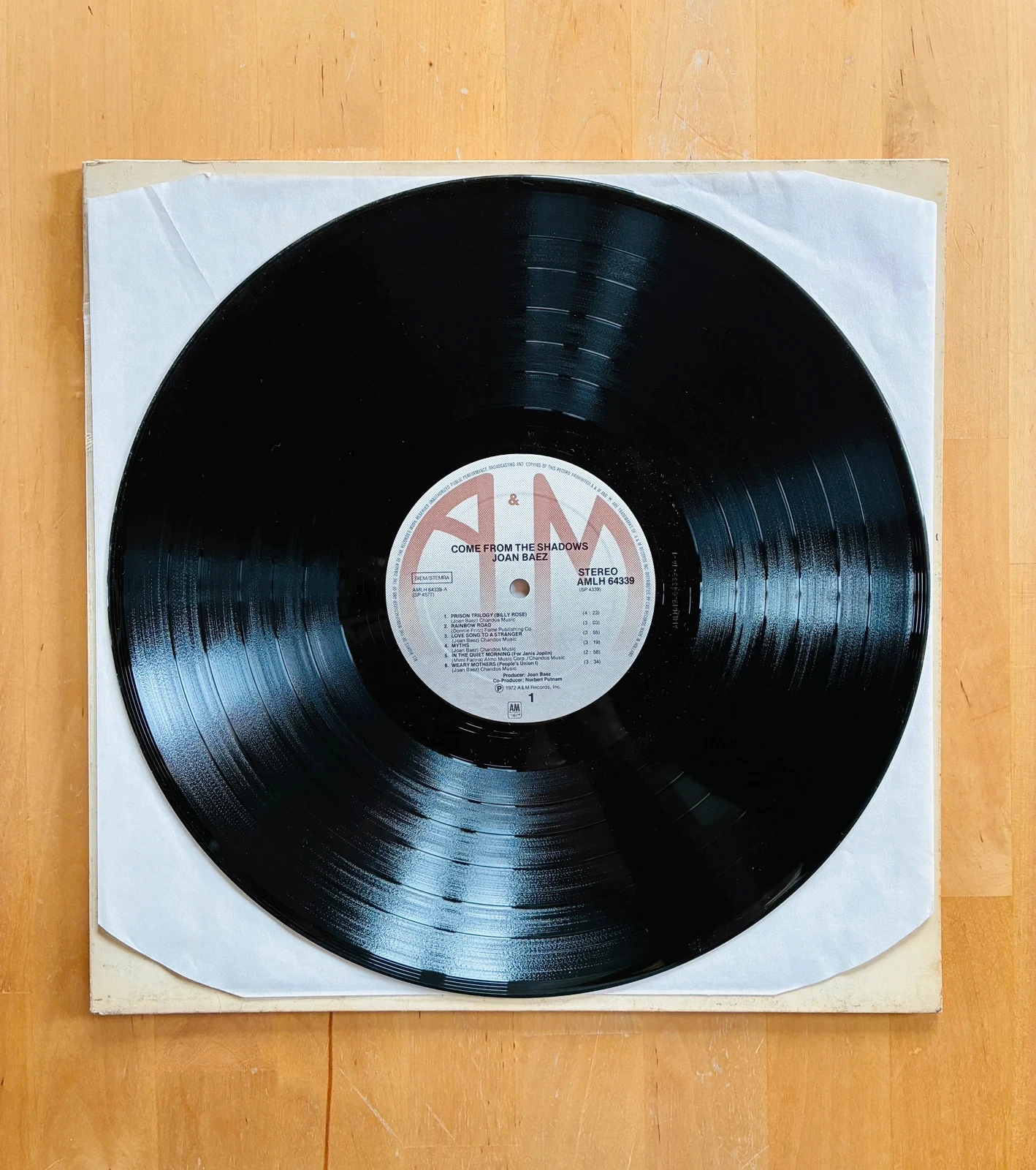 Disco de vinil 33T Gatefold Joan Baez Come from the shadows. – photo 4